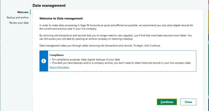 Sage Data Management